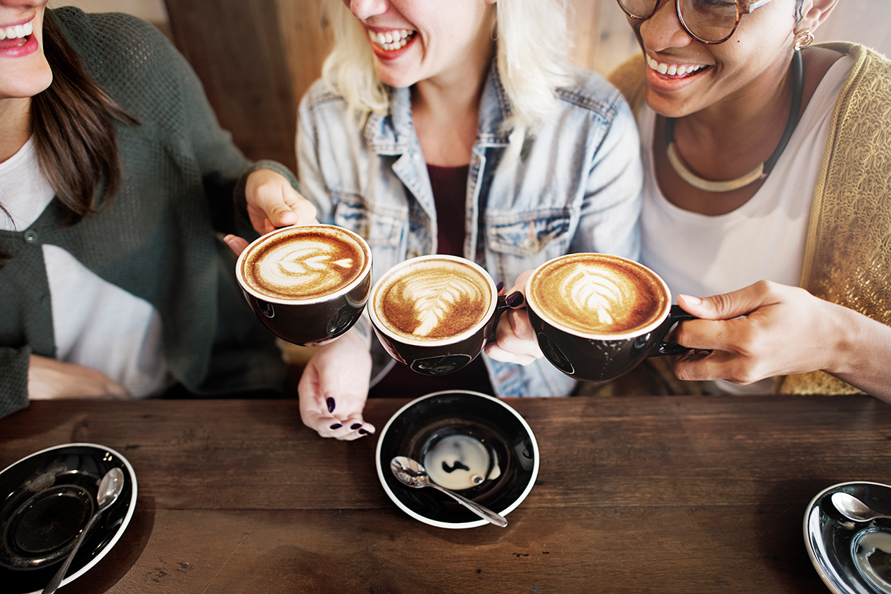 Women-Friends-Enjoyment-Coffee-Times-Concept